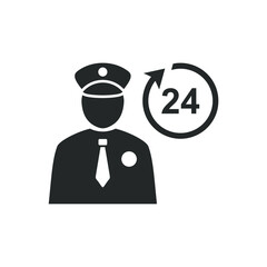 Simple icon for public facilities, housing, hotels, and tourist attractions