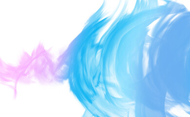 白の背景 パステルカラーの煙のような抽象的なテクスチャ グラデーション Abstract Wall Mural Abstra Gold Power