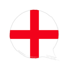 Obraz premium Flag of England, banner with grunge brush