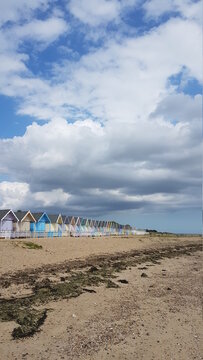 Beach Huts On Mersea Island