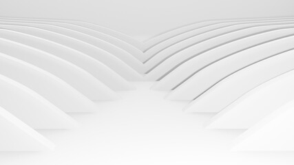 Abstract Background. Minimal Graphic Design. Curved White Geometric Wallpaper