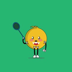 cute chicks cartoon mascot vector