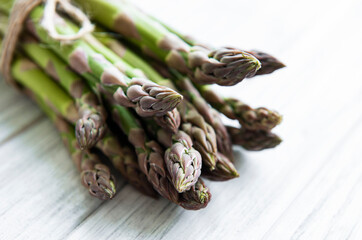 Fresh green asparagus