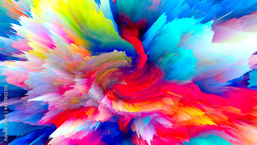 Wall mural abstract and cool background of the universe explosion