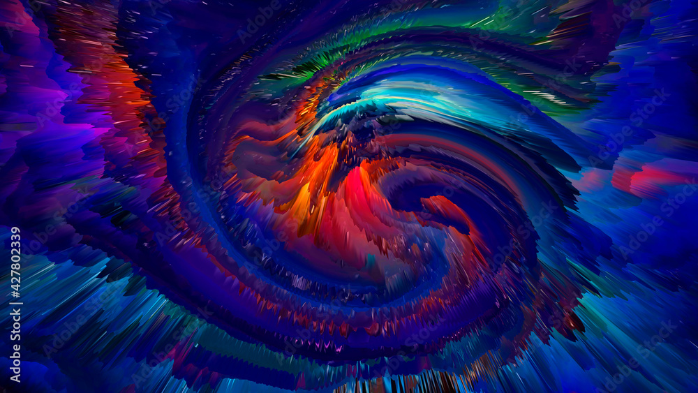 Wall mural abstract and cool background of the universe explosion