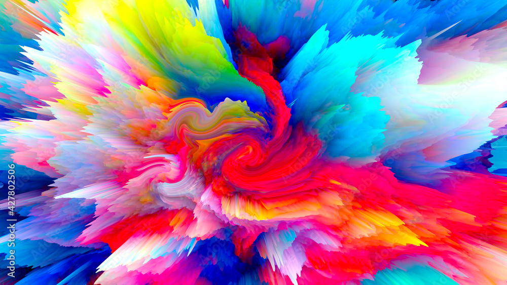 Wall mural abstract and cool background of the universe explosion