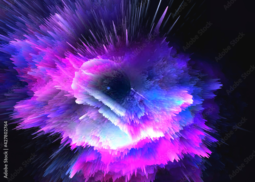 Wall mural abstract and cool background of the universe explosion