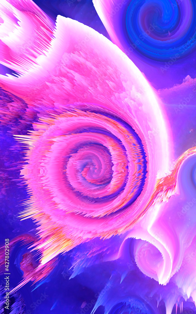 Poster abstract and cool background of the universe explosion