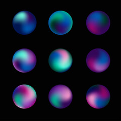set of bright cosmic gradients in the shape of a circle