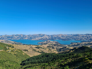 Naklejka premium view from the mountain