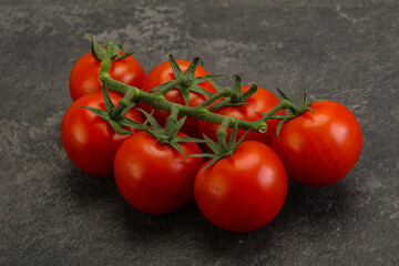 Fresh ripe cherry tomato branch