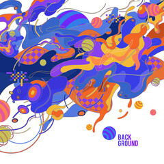 Obraz premium Colorful Abstract Banner Template for Web Design, Landing page, and Print Material