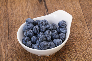 Sweet fresh juicy blueberries heap