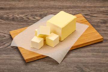 Dairy natural yellow butter piece