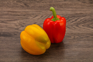 Ripe sweet Bulgarian bell pepper