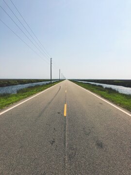 Lonely Road. Usa. Outer Banks.