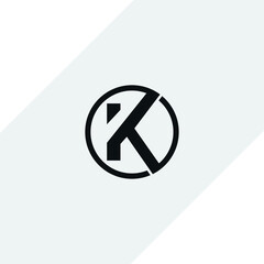 Letter K logo in a modern style for Business