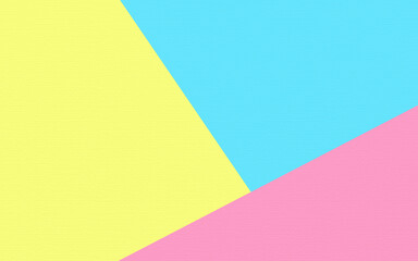 Abstract soft yellow pink and blue paper texture background  with pastel and vintage style.