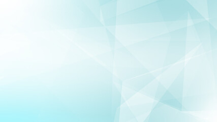 Abstract blue white and gray polygon triangle pattern gradient background. 3d render illustration.
