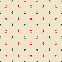 Christmas Tree background seamless pattern vector