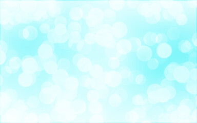 Blue white luxury focus blur background. Abstract bokeh soft light gradient for background and wallpaper Christmas.