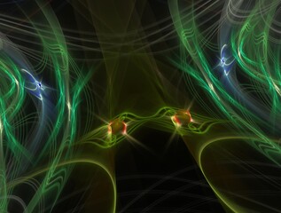 Imaginatory fractal background generated Image