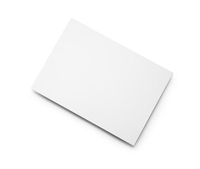 Blank sheet of paper on light background