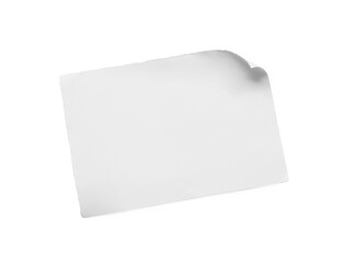 Blank sheet of paper on light background