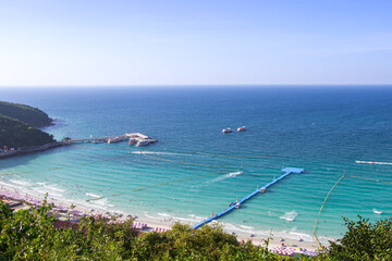 Tawaen beach of Koh Larn island is tropical beach in Pattaya city, Chonburi Thailand.