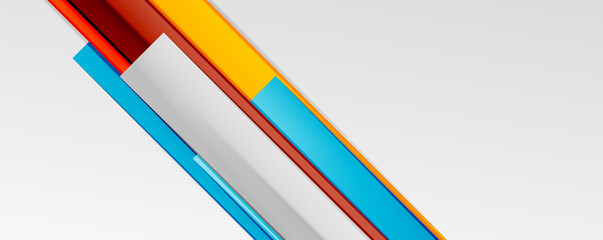 Multicolored lines background. Design template for business or technology presentations, internet posters or web brochure covers