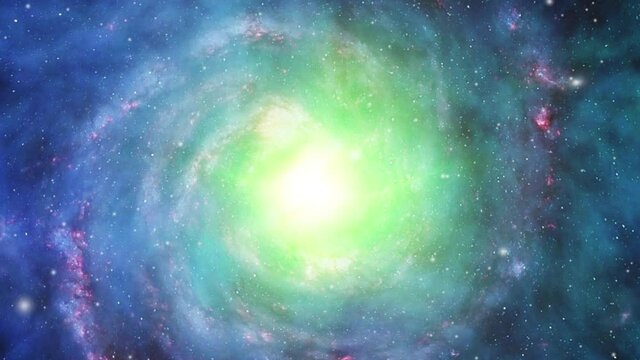 the milky way galaxy shrouded in nebula clouds around it, the universe