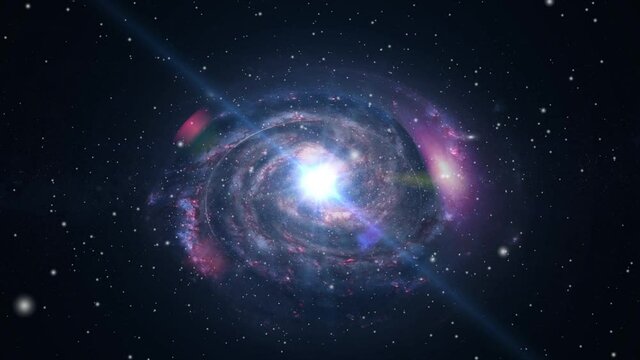 the milky way galaxy moving in the dark universe.