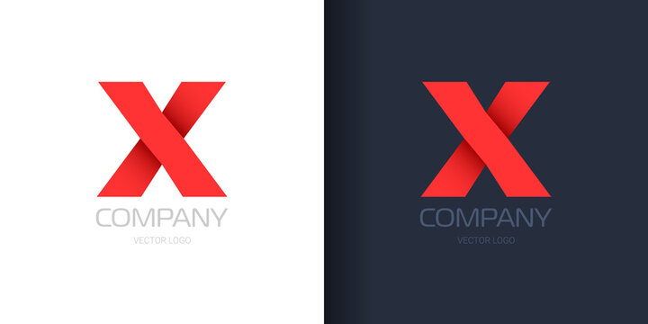 Letter X Logo Template Vector Illustration