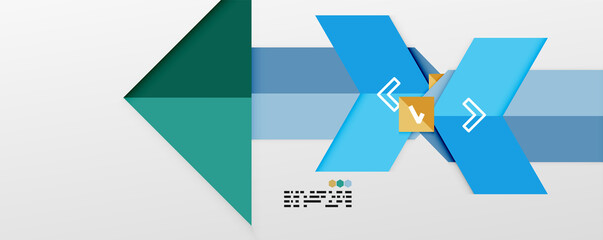 Shiny color triangles and geometric shapes vector abstract background