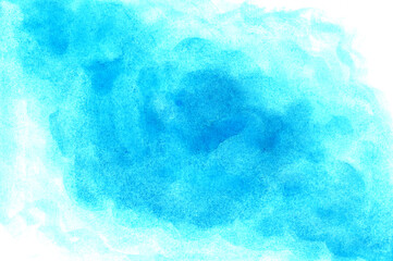 blue abstract wet watercolor background