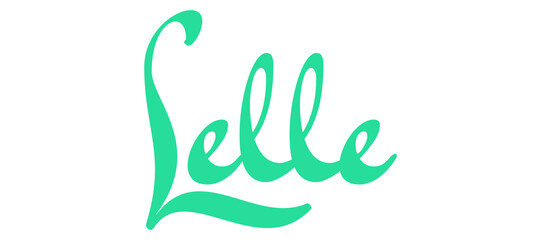 Naklejka premium Lelle