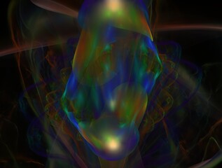 Imaginatory fractal background generated Image