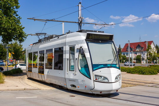 RegioTram Kassel tram train public transport Holländische Strasse station in Germany