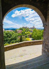 Tuscania (Italy) - A view of gorgeous etruscan and medieval town in province of Viterbo, Tuscia, Lazio region, tourist attraction for many churches and lovely historical center.