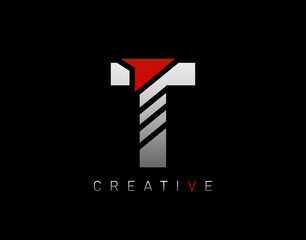 Creative Modern Letter T logo, Abstract T Letter Logo Icon.