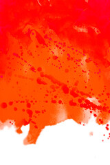 Watercolor Red color design banner.