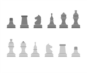 design about chess pieces illustration