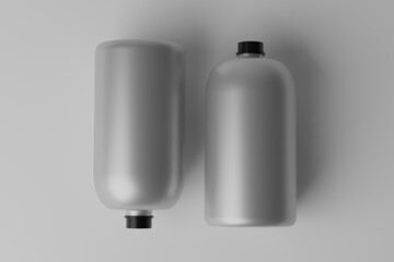 3D Illustration. Blank Bottle Mockup