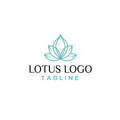 Beauty Vector lotus flowers design logo Template