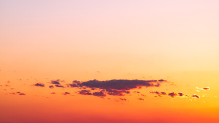 Beautiful cloud in the sunset sky