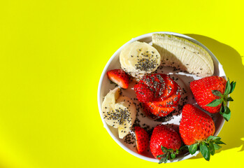 strawberries and babana