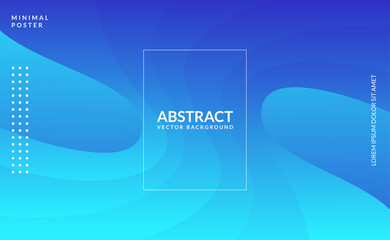 abstract blue gradient wave style background