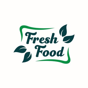 Fresh food product logo design 