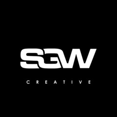 SGW Letter Initial Logo Design Template Vector Illustration