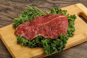 Raw beef steak for grill